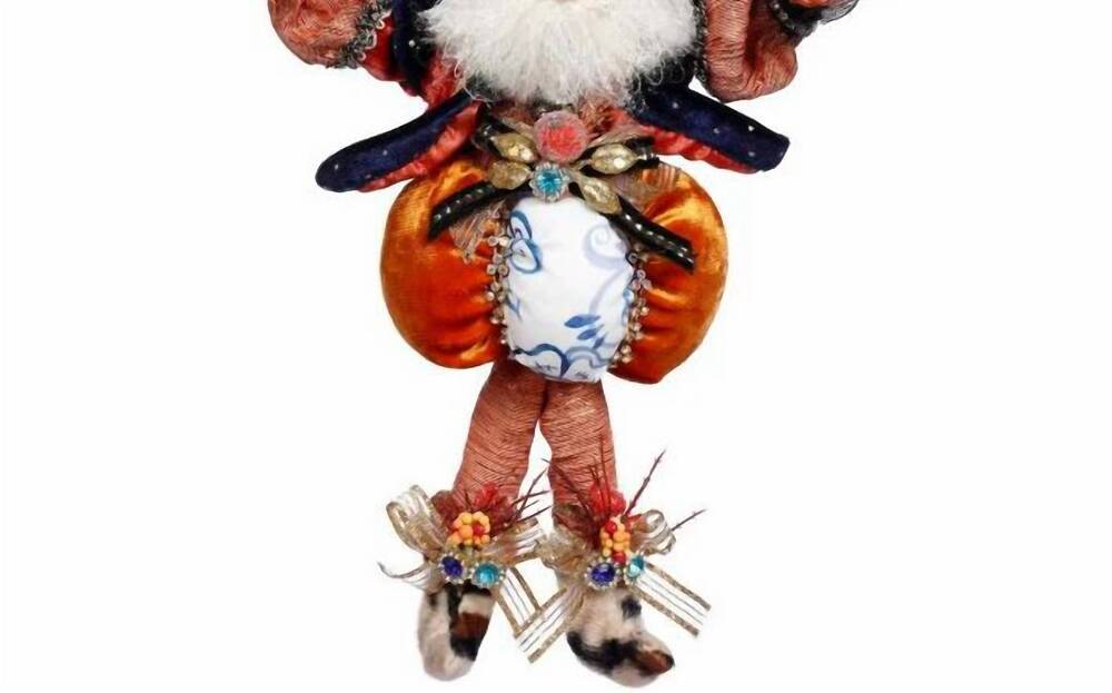 NEW MARK ROBERTS pumpkin pie maker fairy small 11" in orange